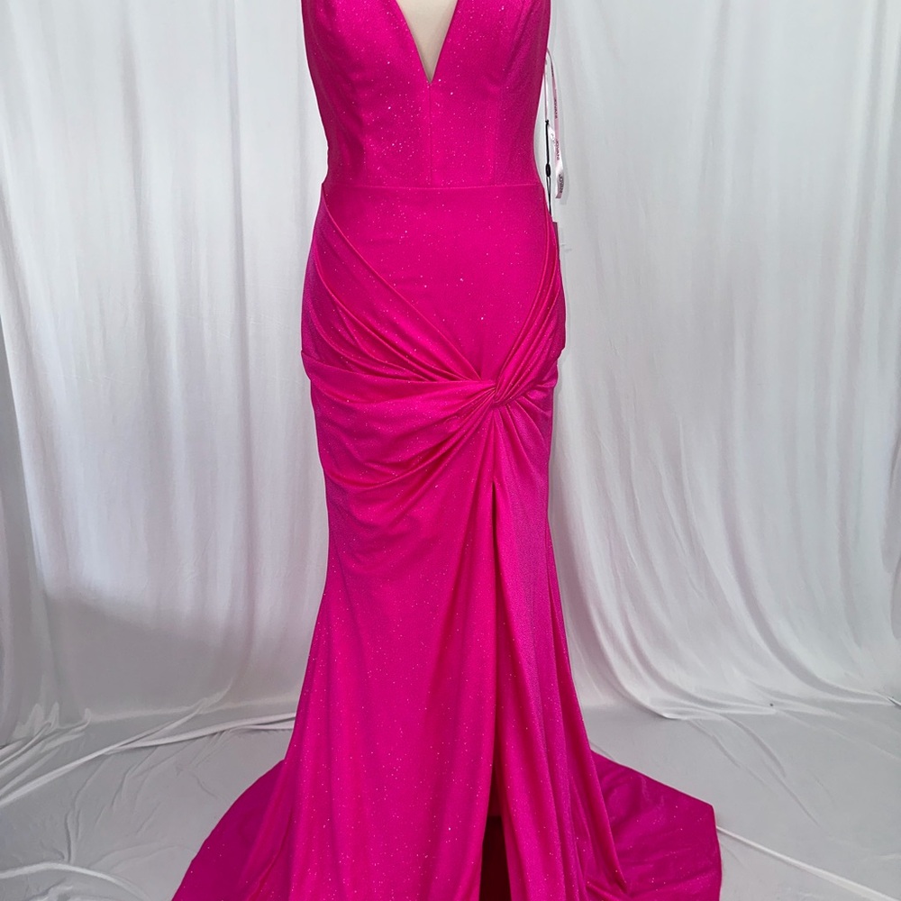 JVN by Jovani Fuchsia Prom Dress